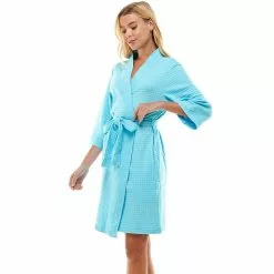 Women's Croft & Barrow® Waffle Texture Robe -Barrow Sales 2749414 ALT2