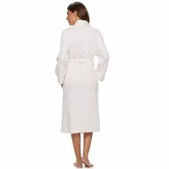 Women's Croft & Barrow® Waffle-Knit Long Shawl-Collar Robe 5 Women's Croft & Barrow® Waffle-Knit Long Shawl-Collar Robe -Barrow Sales 2761791 ALT