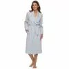 Women's Croft & Barrow® Waffle-Knit Long Shawl-Collar Robe -Barrow Sales 2761791 Heather Gray