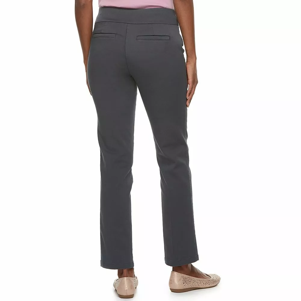 Women's Croft & Barrow® Effortless Stretch Pull-On Straight-Leg Pants 4 Women's Croft & Barrow® Effortless Stretch Pull-On Straight-Leg Pants - Image 2
