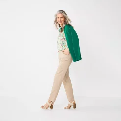 Women's Croft & Barrow® Effortless Stretch Pull-On Straight-Leg Pants 10 Women's Croft & Barrow® Effortless Stretch Pull-On Straight-Leg Pants -Barrow Sales 3354493 ALT2