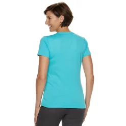 Women's Croft & Barrow® Essential V-Neck Tee -Barrow Sales 3482291 ALT7