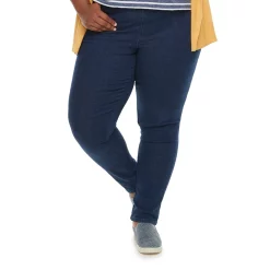 Plus Size Croft & Barrow® Pull-On Tapered-Leg Jeans 13 Plus Size Croft & Barrow® Pull-On Tapered-Leg Jeans -Barrow Sales 379623 ALT50