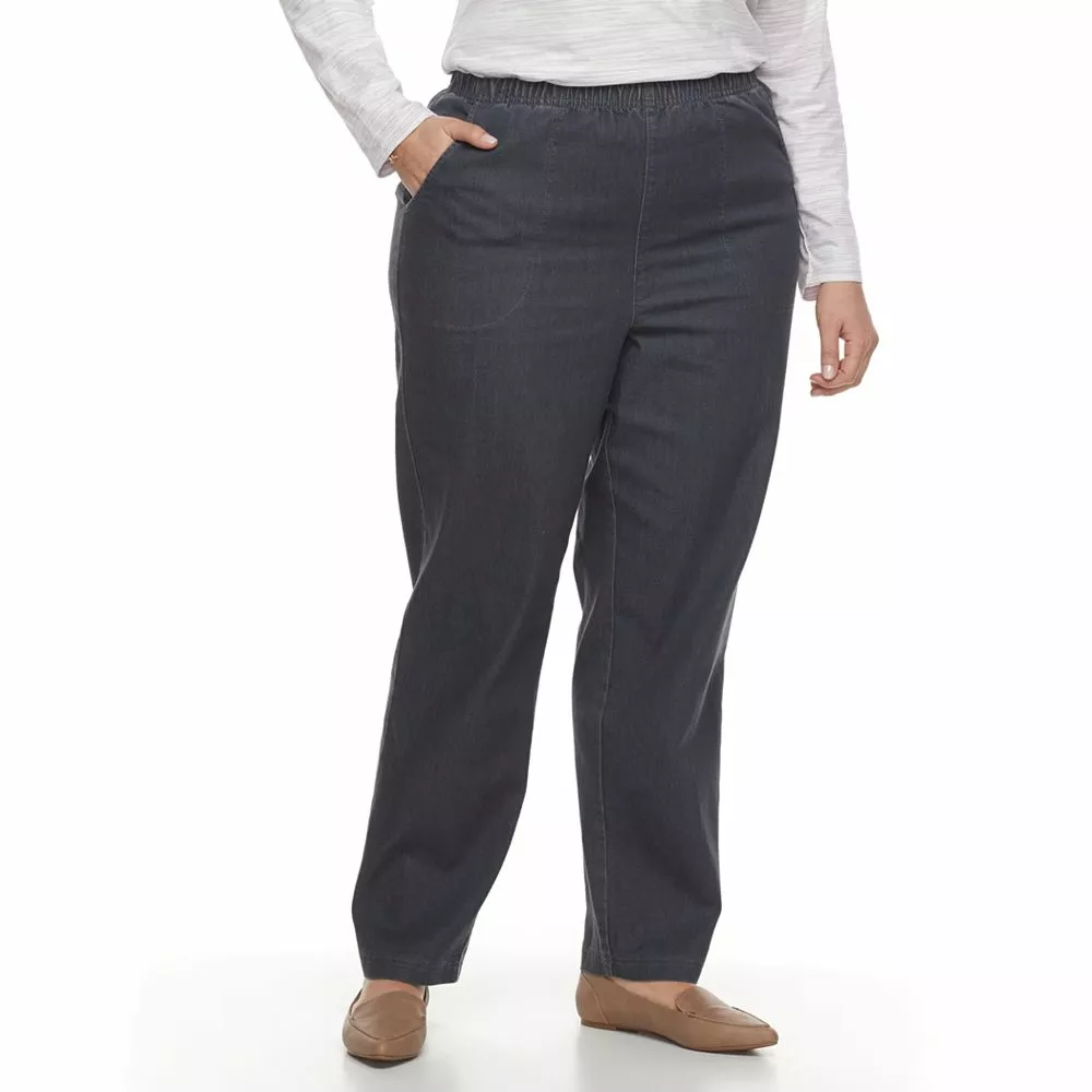 Plus Size Croft & Barrow® Pull-On Tapered-Leg Jeans 3 Plus Size Croft & Barrow® Pull-On Tapered-Leg Jeans