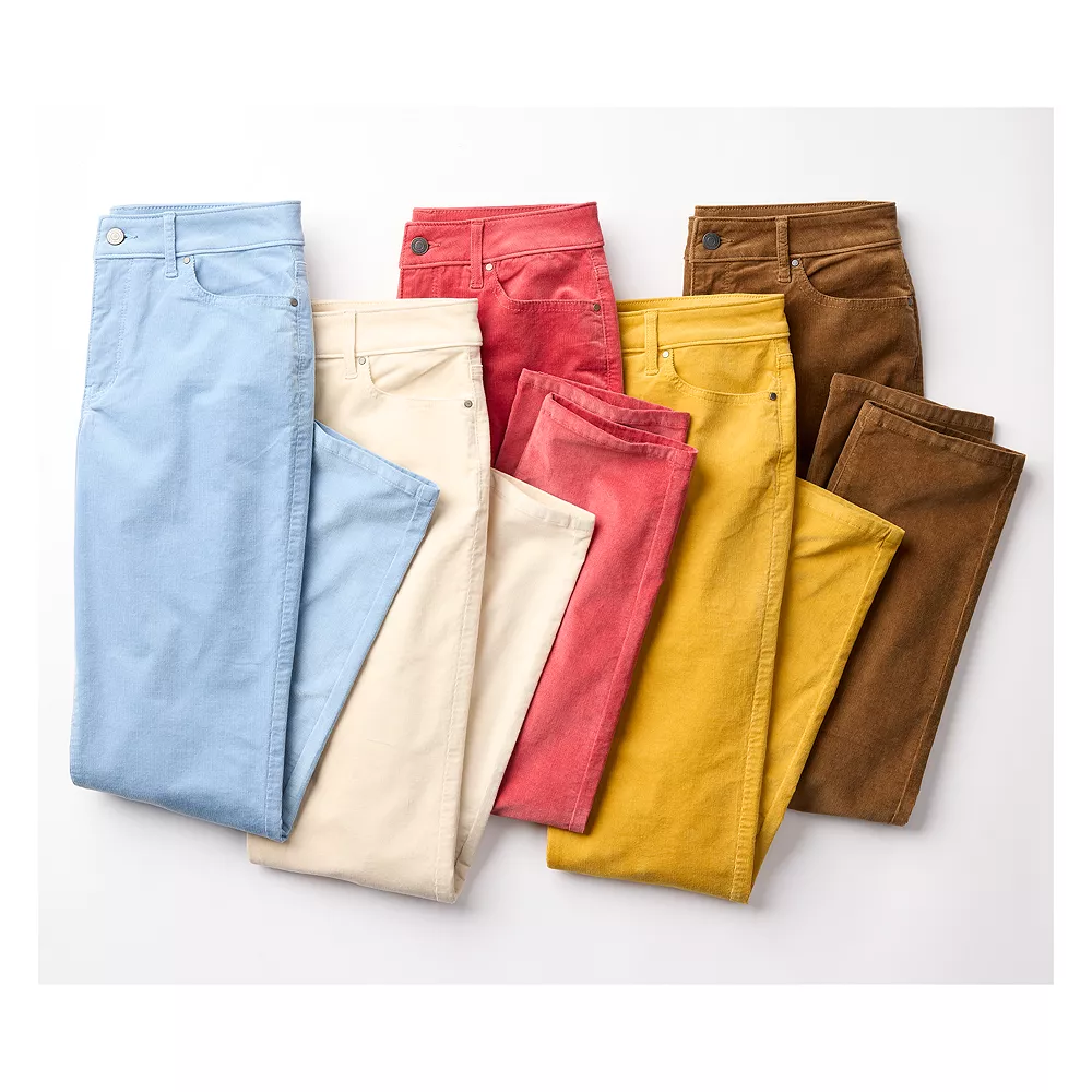 Women's Croft & Barrow® Straight-Leg Corduroy Pants 5 Women's Croft & Barrow® Straight-Leg Corduroy Pants - Image 3