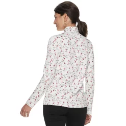 Women's Croft & Barrow® Essential Long-Sleeve Mockneck Top -Barrow Sales 3880563 ALT