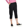 Women's Croft & Barrow® Easy Pull-On Knit Capri Pants -Barrow Sales 3982181 Black
