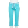 Women's Croft & Barrow® Comfort Waist Denim Capris -Barrow Sales 3987731 Turquoise