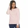 Petite Croft & Barrow® Crewneck Long-Sleeve Tee