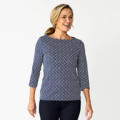 Women's Croft & Barrow® Boatneck Top