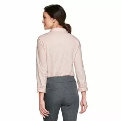 Women's Croft & Barrow® Soft Roll-Tab Shirt 5 Women's Croft & Barrow® Soft Roll-Tab Shirt -Barrow Sales 4971863 ALT