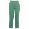 Plus Size Croft & Barrow® Easy Knit Straight-Leg Pants -Barrow Sales 4999747 Sagebrush Green