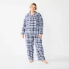 Plus Size Croft & Barrow® Flannel Long Sleeve Pajama Shirt & Pajama Pants Set 2 Plus Size Croft & Barrow® Flannel Long Sleeve Pajama Shirt & Pajama Pants Set -Barrow Sales 5032550 Blue Plaid