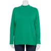Plus Size Croft & Barrow® Essential Mockneck Top -Barrow Sales 5035951 Green