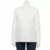 Plus Size Croft & Barrow® Essential V-Neck Top -Barrow Sales 5036908 Bright White