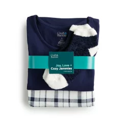 Women's Croft & Barrow® Long Sleeve Pajama Top & Pajama Pants Sleep Set -Barrow Sales 5044284 ALT6