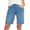 Women's Croft & Barrow® Comfortable Pull-On Jean Shorts -Barrow Sales 5186176 Medium Wash