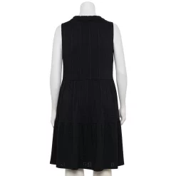 Plus Size Croft & Barrow® Splitneck Tiered Dress 5 Plus Size Croft & Barrow® Splitneck Tiered Dress -Barrow Sales 5252498 ALT