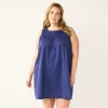 Plus Size Croft & Barrow® Sleeveless Nightgown 2 Plus Size Croft & Barrow® Sleeveless Nightgown -Barrow Sales 5529175 Navy Dots