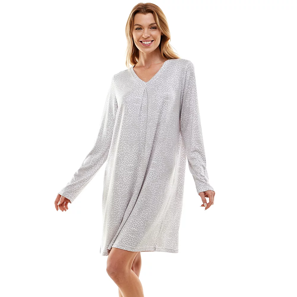Women's Croft & Barrow® Whisperluxe Long Sleeve Sleepshirt 3 Women's Croft & Barrow® Whisperluxe Long Sleeve Sleepshirt