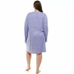 Plus Size Croft & Barrow® Whisperluxe Long Sleeve Sleepshirt -Barrow Sales 5597049 ALT