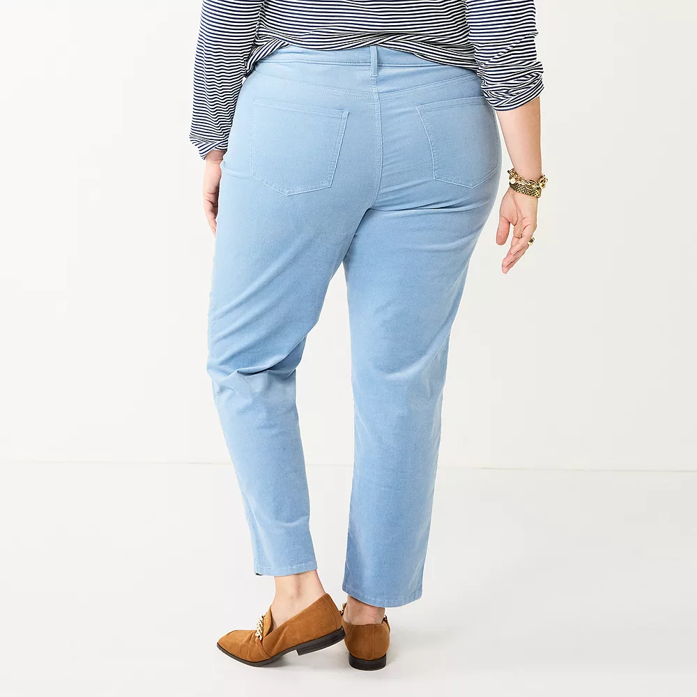 Plus Size Croft & Barrow® Straight-Leg Corduroy Pants 4 Plus Size Croft & Barrow® Straight-Leg Corduroy Pants - Image 2