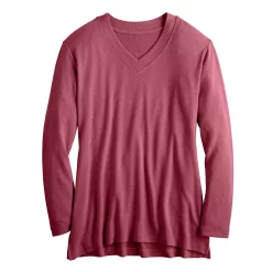 Women's Croft & Barrow® V-Neck Tunic Top -Barrow Sales 5666695 ALT5