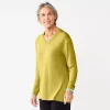 Women's Croft & Barrow® V-Neck Tunic Top -Barrow Sales 5666695 Golden Olive