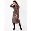 Petite Croft & Barrow® Smocked Waist Midi Dress -Barrow Sales 5703390 Jolly Paisley