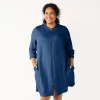 Plus Size Croft & Barrow® Quilted Zip Duster Robe 1 Plus Size Croft & Barrow® Quilted Zip Duster Robe -Barrow Sales 5715005 Navy