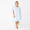 Plus Size Croft & Barrow® Short Sleeve Woven Zip Duster 1 Plus Size Croft & Barrow® Short Sleeve Woven Zip Duster -Barrow Sales 5796854 Blue Checks