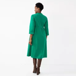 Women's Croft & Barrow® Corduroy Midi Dress -Barrow Sales 5806463 ALT